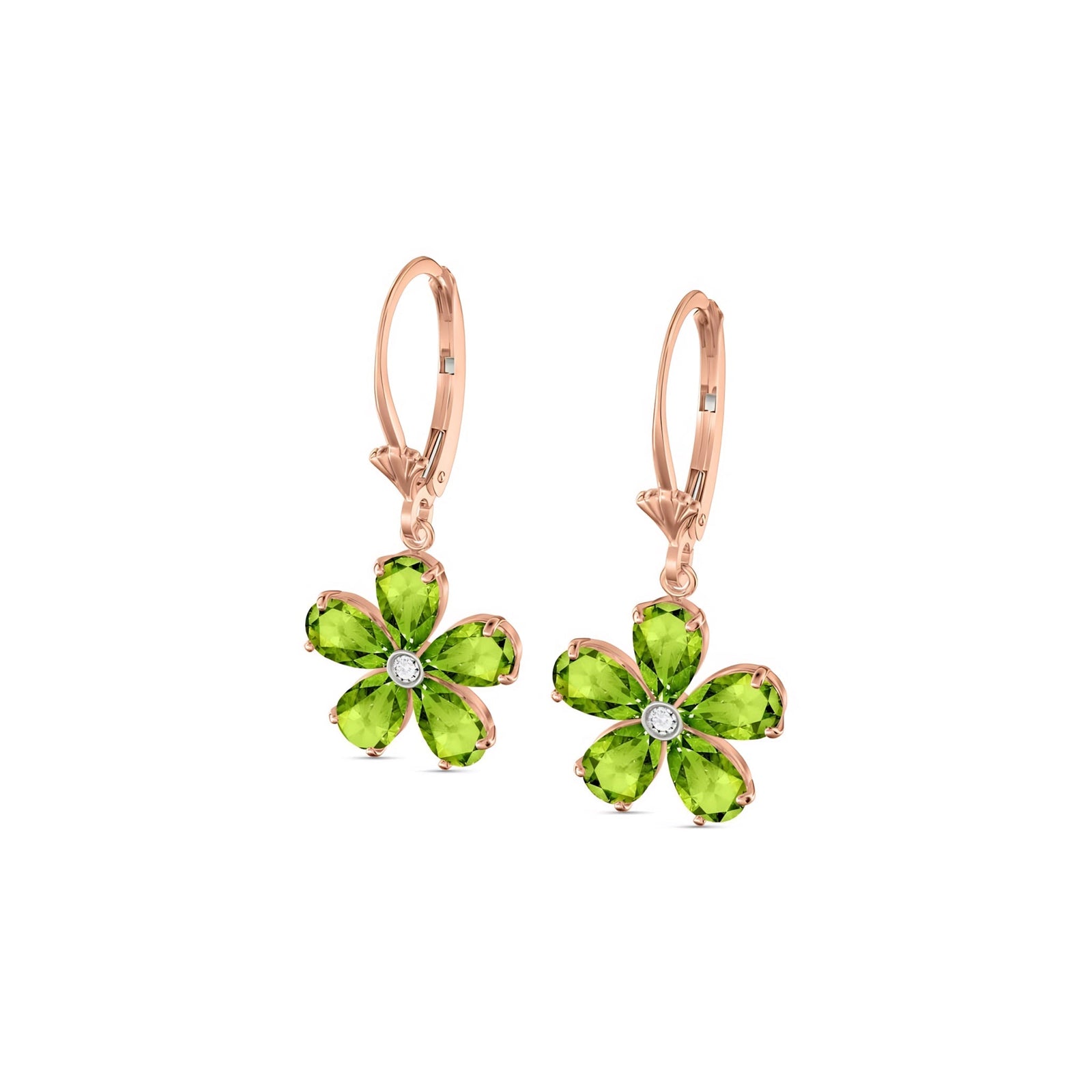Rose Gold Belle Earrings Tanzanite 10K — Celeste