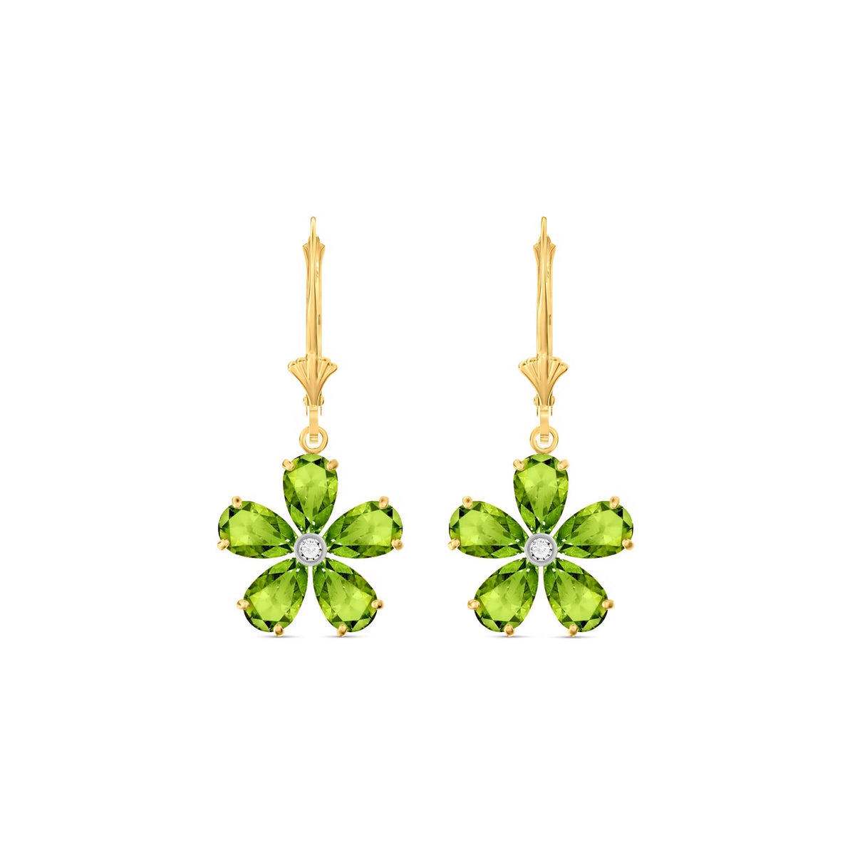 Yellow Gold Belle Earrings Tanzanite 10K — Celeste