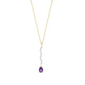 Yellow Gold Heritage Necklace Amethyst 10K — Aurora