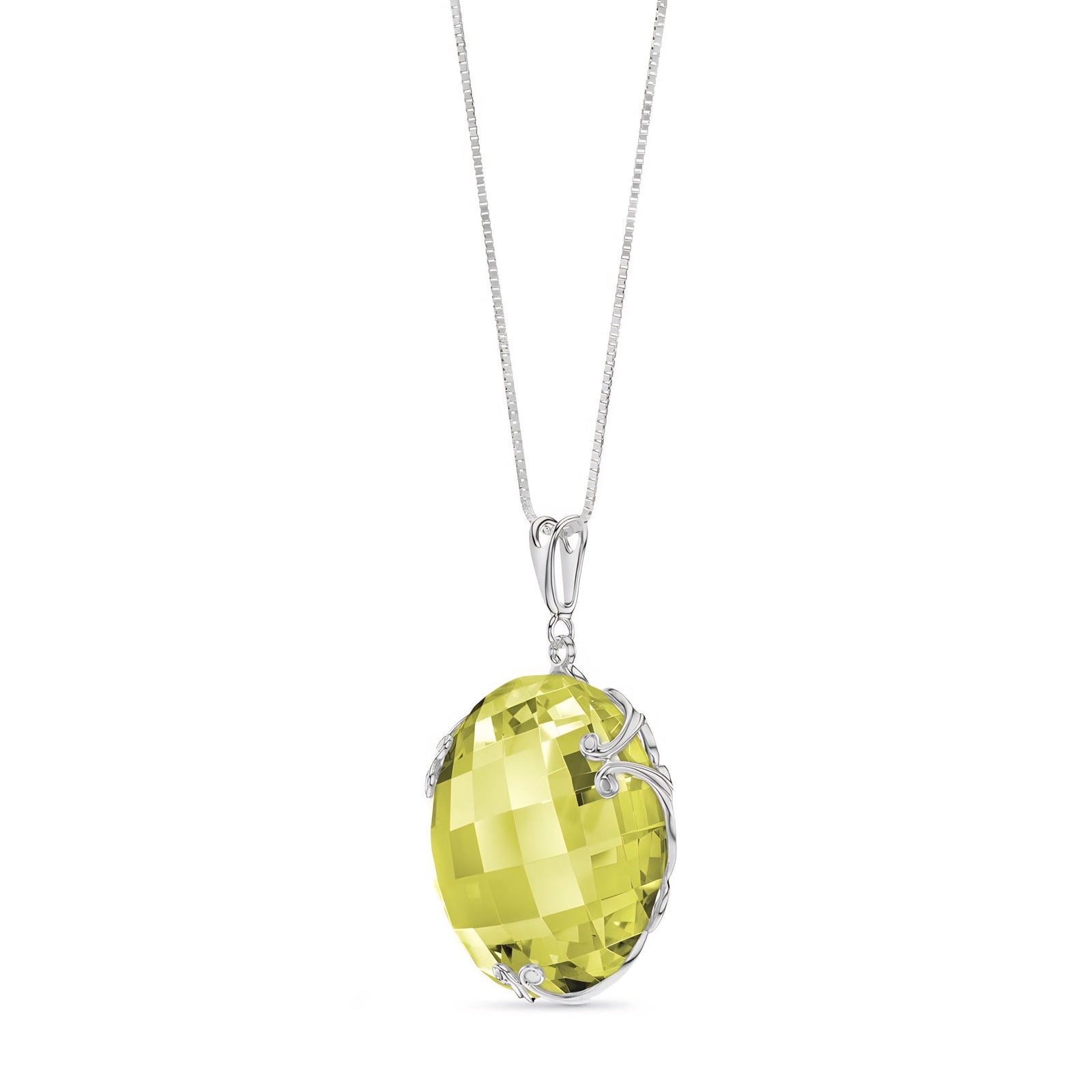 White Gold Grace Pendant Necklace Ruby 10K — Fabrizia