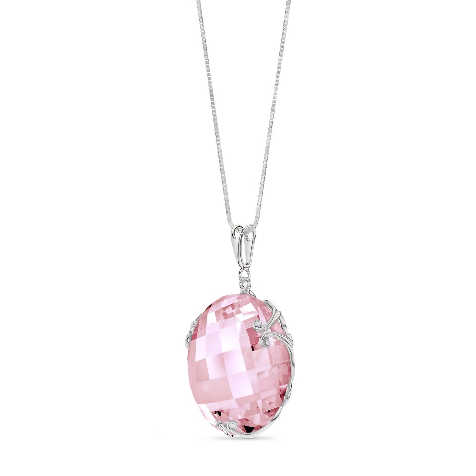 White Gold Grace Pendant Necklace Sapphire 10K — Fabrizia