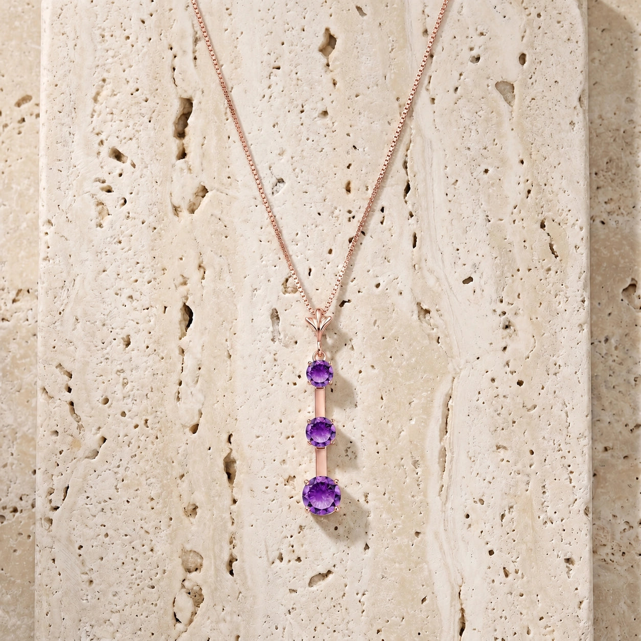 Rose Gold Amethyst — Quintina