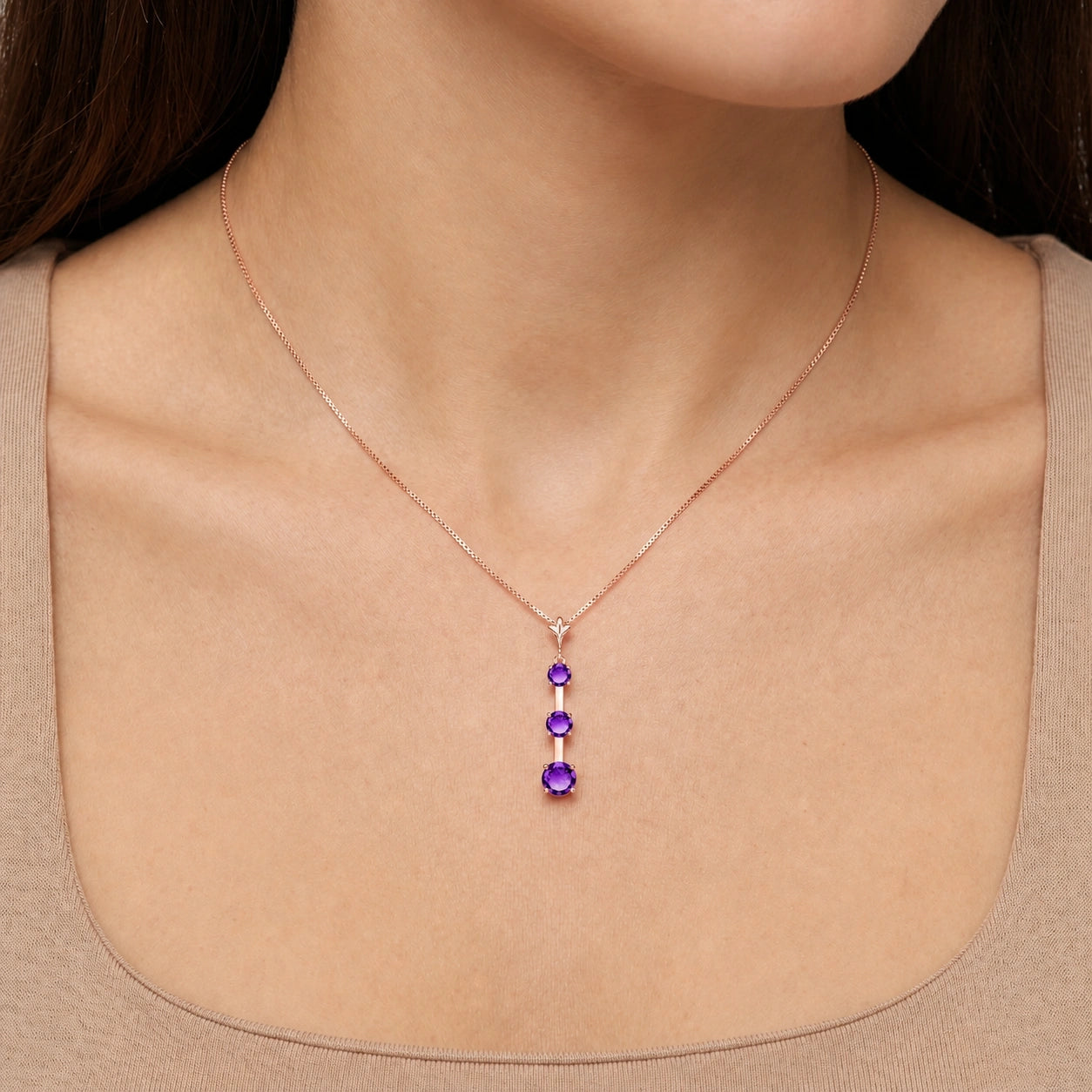 Rose Gold Amethyst — Quintina