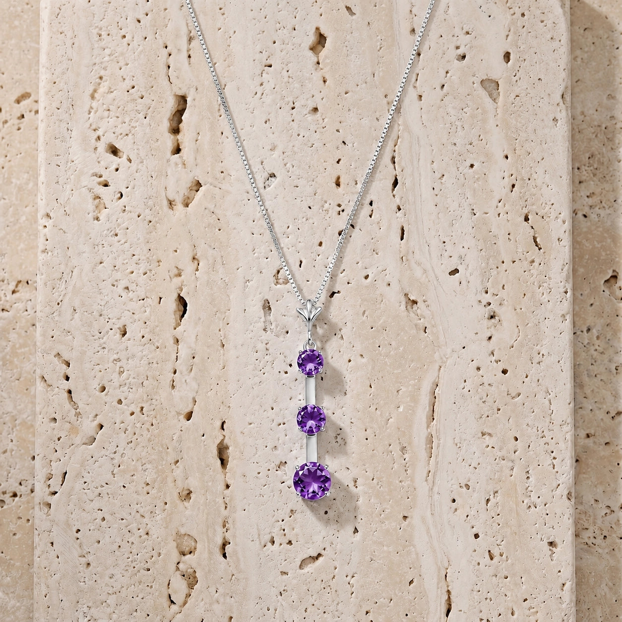 White Gold Amethyst — Quintina