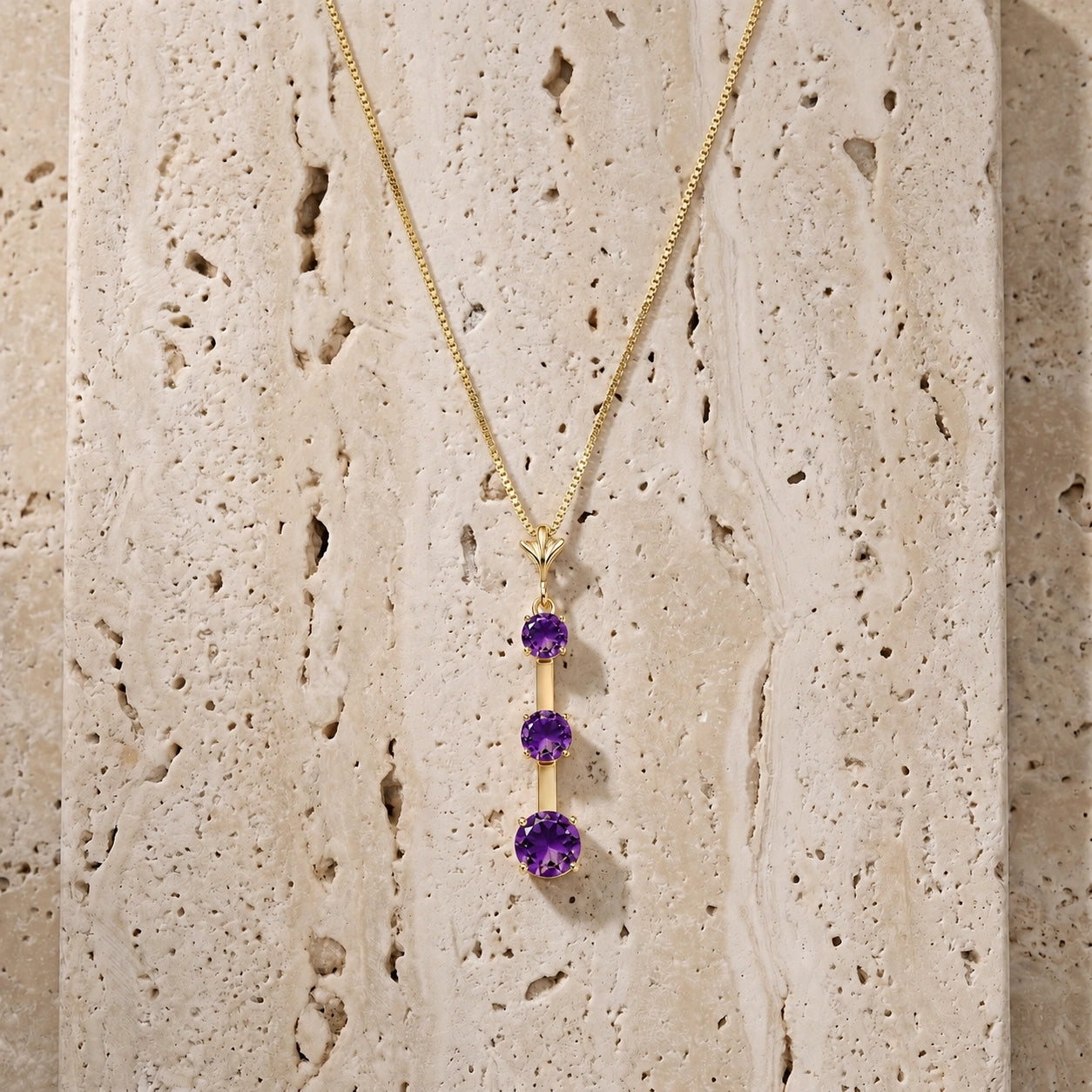 Yellow Gold Amethyst — Quintina