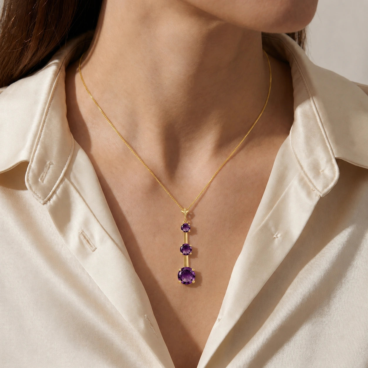 Yellow Gold Amethyst — Quintina