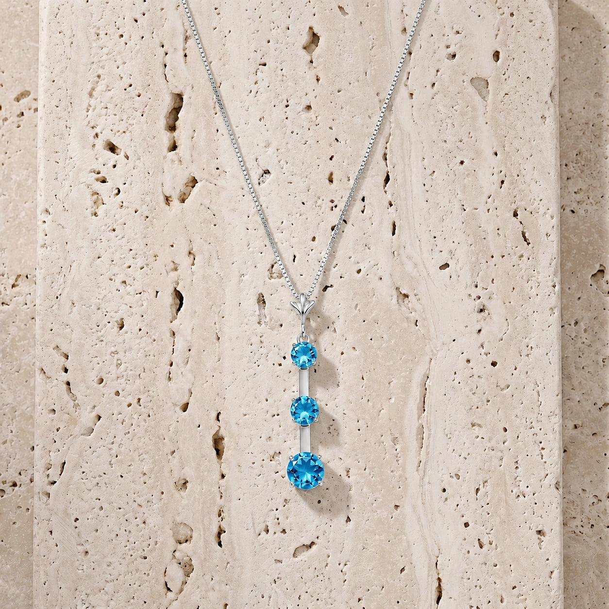 White Gold Blue Topaz — Quintina