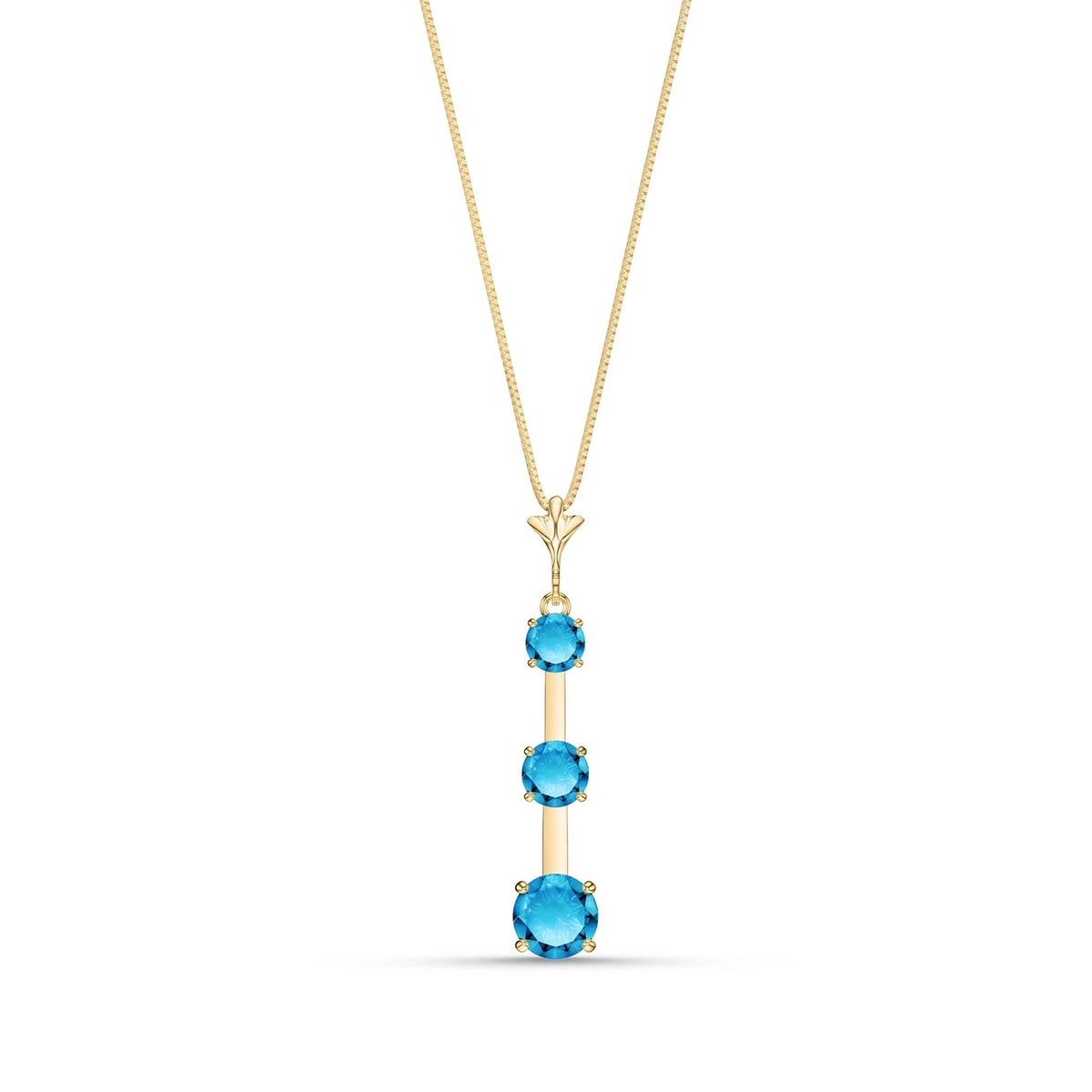 Yellow Gold Blue Topaz — Quintina