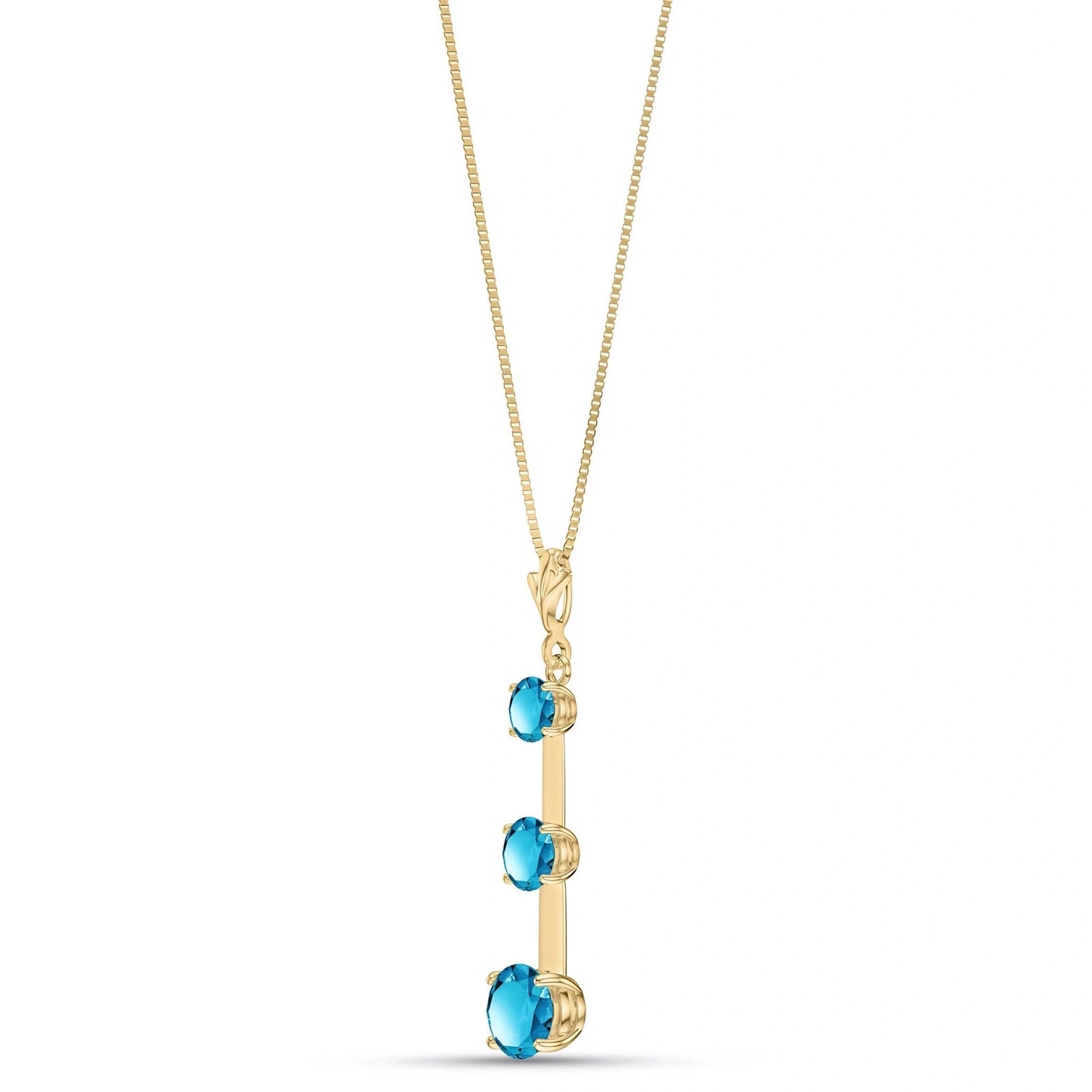Yellow Gold Blue Topaz — Quintina