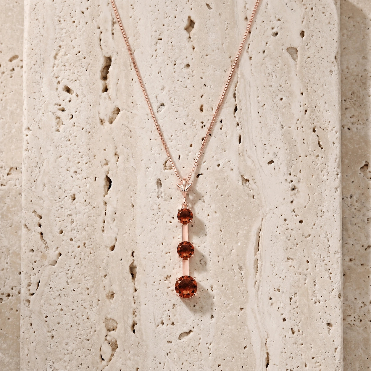 Rose Gold Garnet — Quintina
