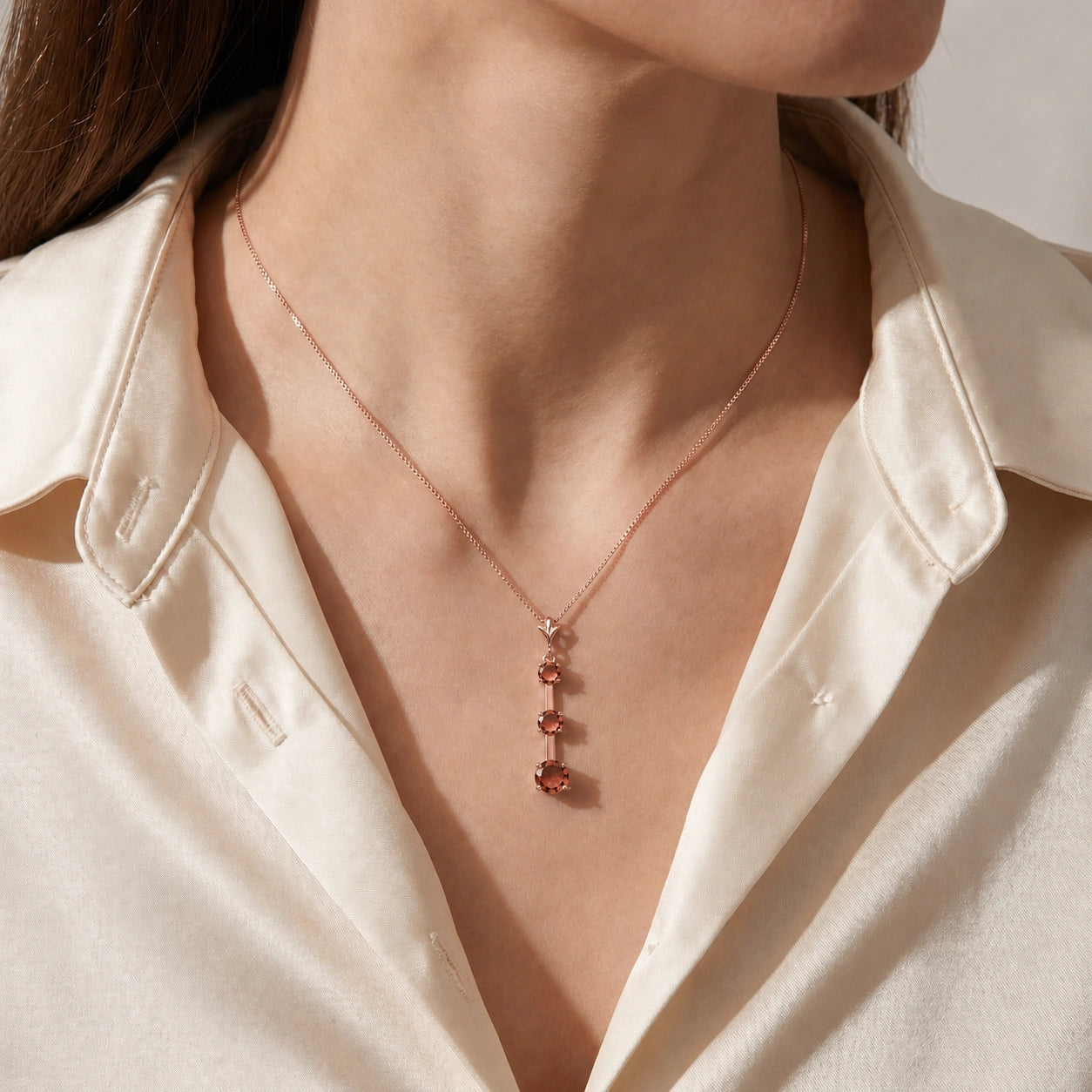 Rose Gold Garnet — Quintina