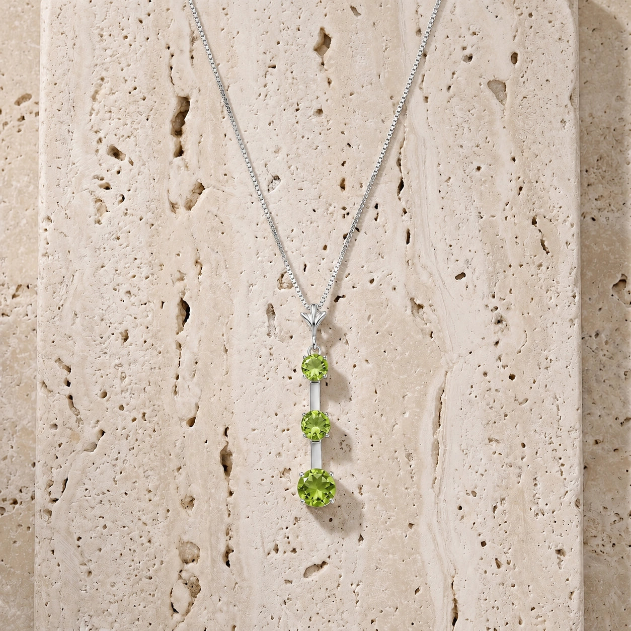 White Gold Peridot — Quintina