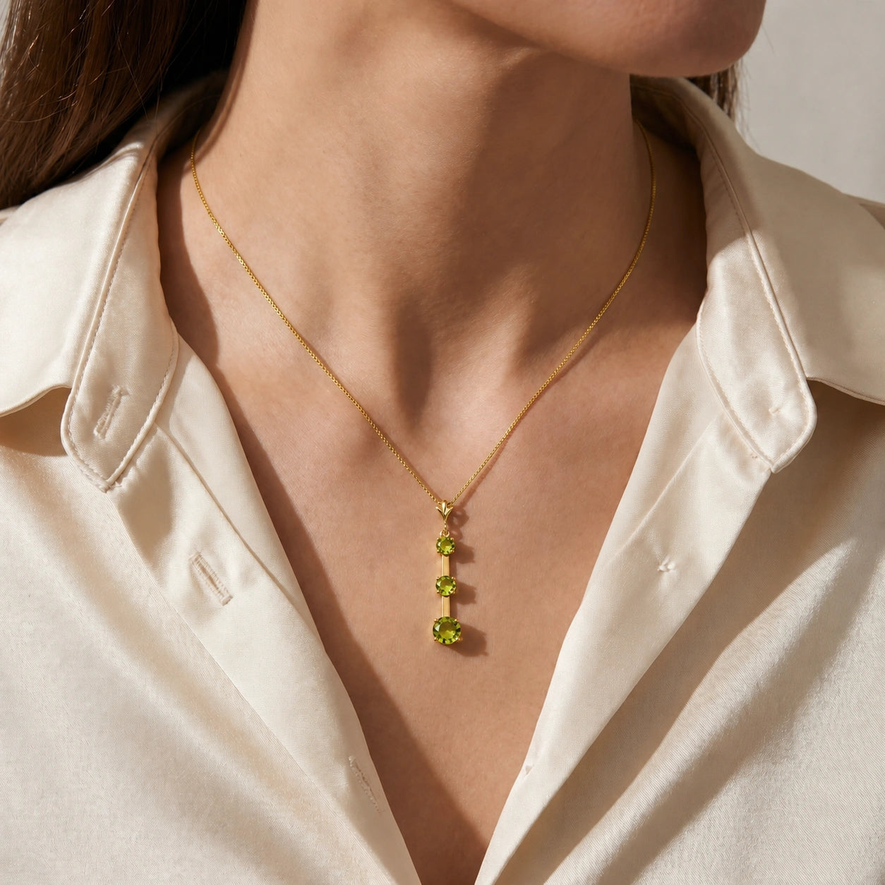 Yellow Gold Peridot — Quintina