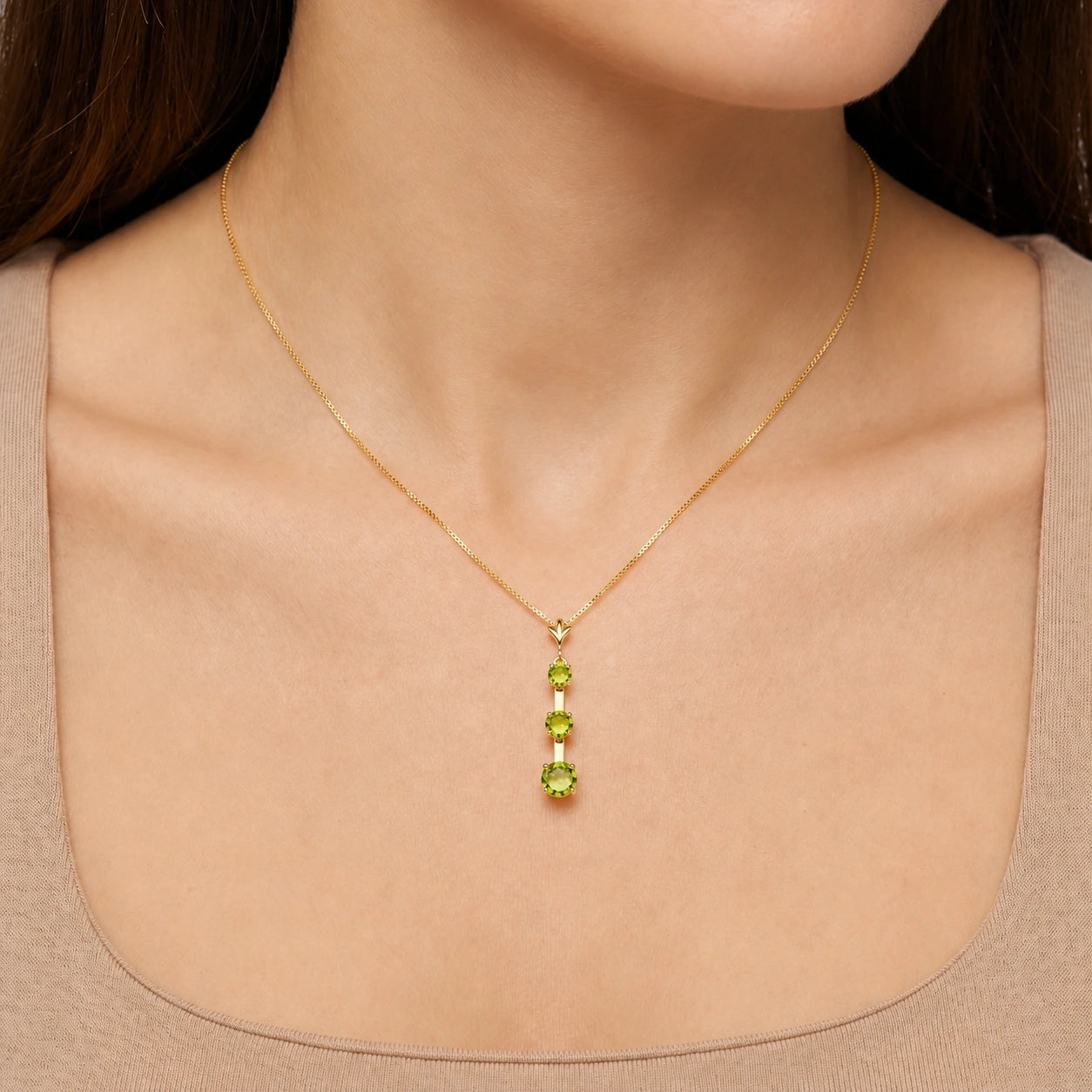 Yellow Gold Peridot — Quintina