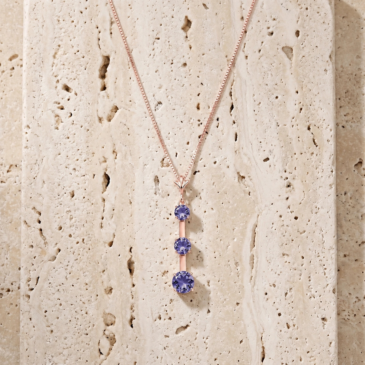 Rose Gold Tanzanite — Quintina