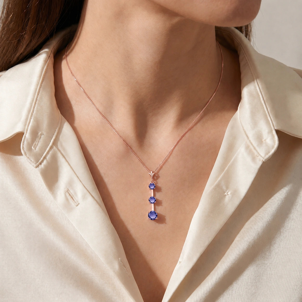 Rose Gold Tanzanite — Quintina