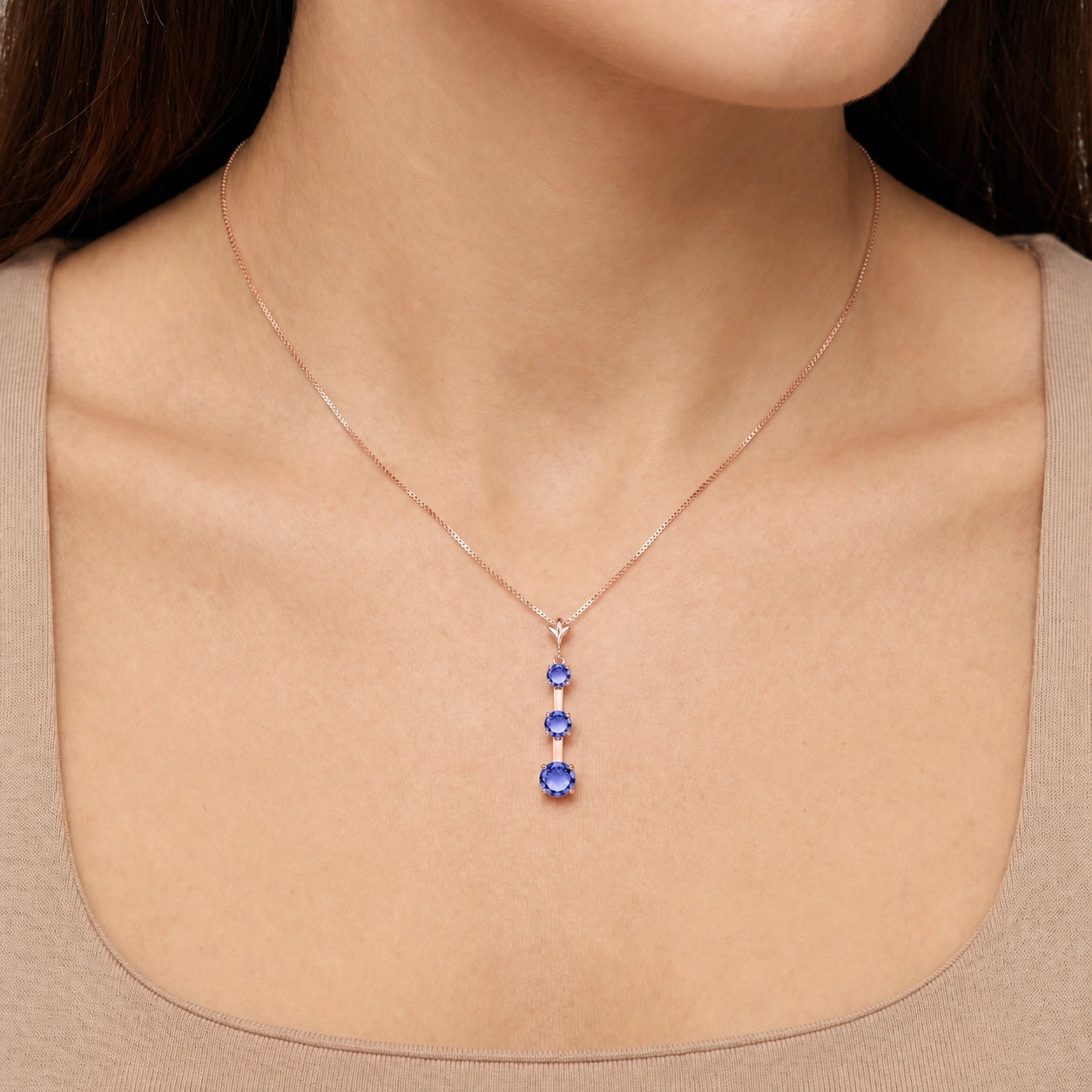 Rose Gold Tanzanite — Quintina