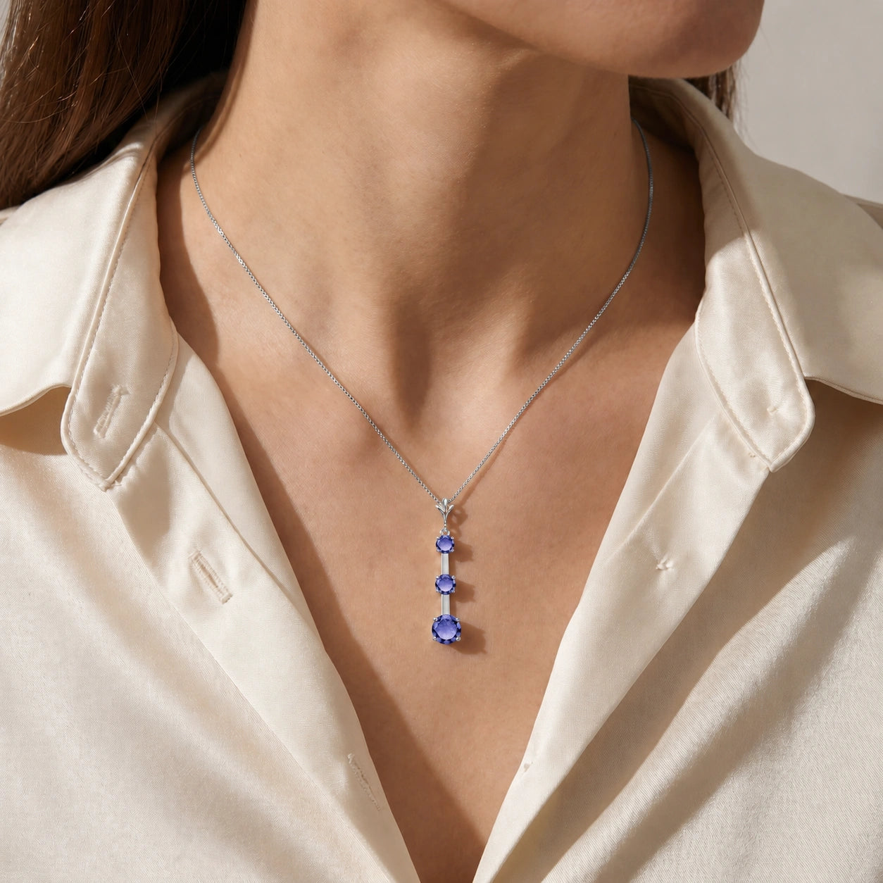 White Gold Tanzanite — Quintina
