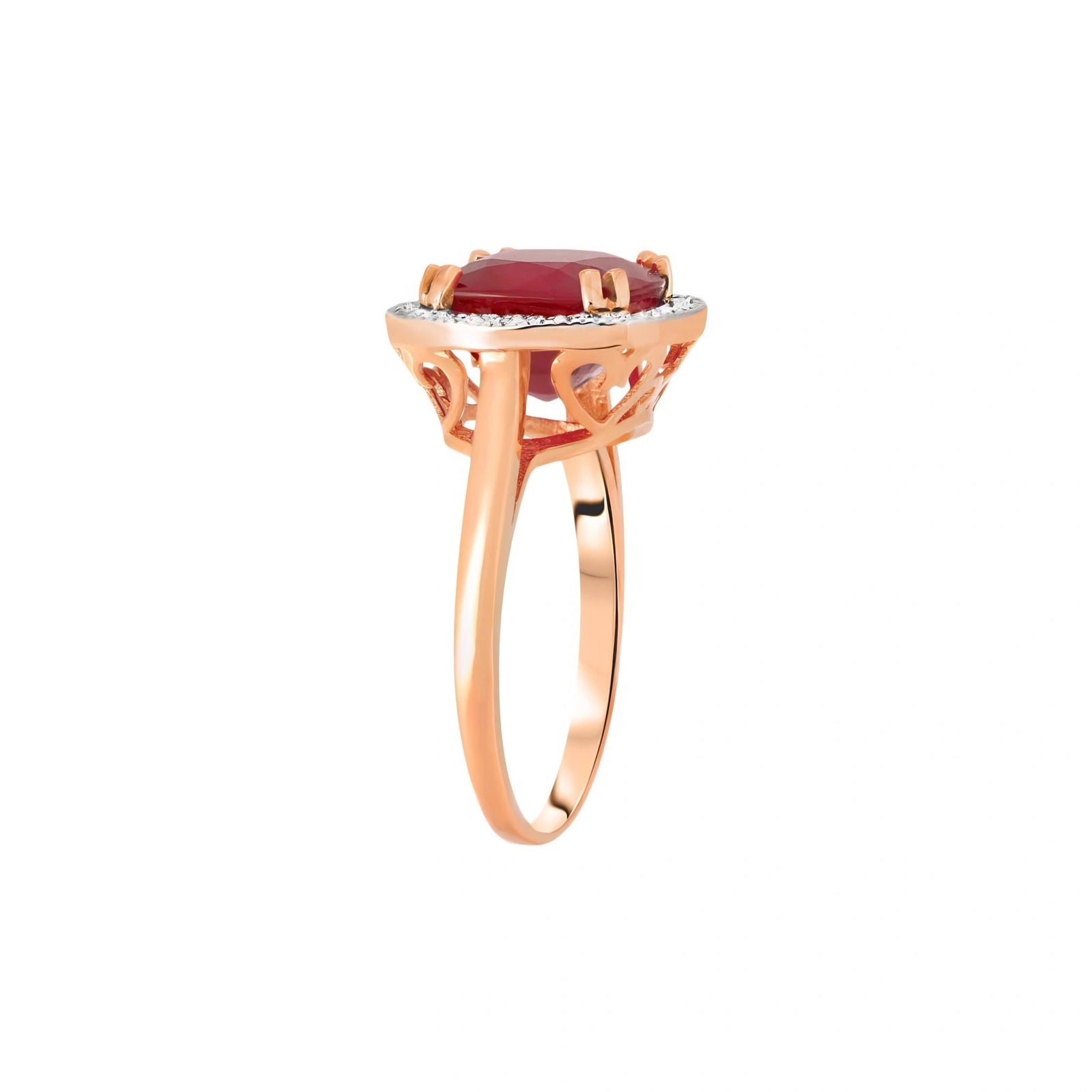 Rose Gold Ruby & Diamond — Regina