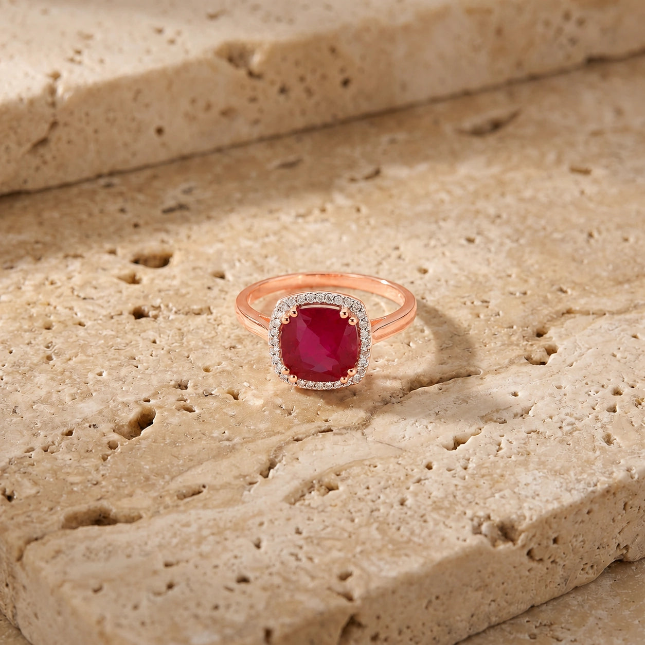Rose Gold Ruby & Diamond — Regina