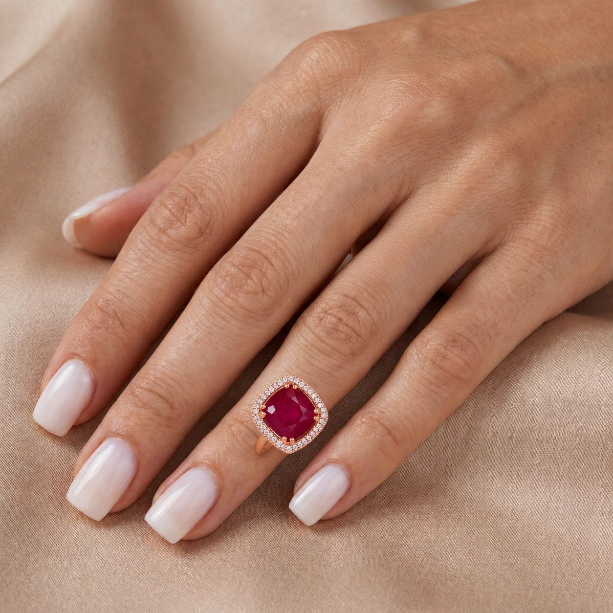 Rose Gold Ruby & Diamond — Regina