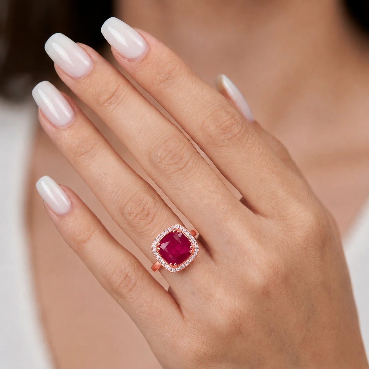 Rose Gold Ruby & Diamond — Regina