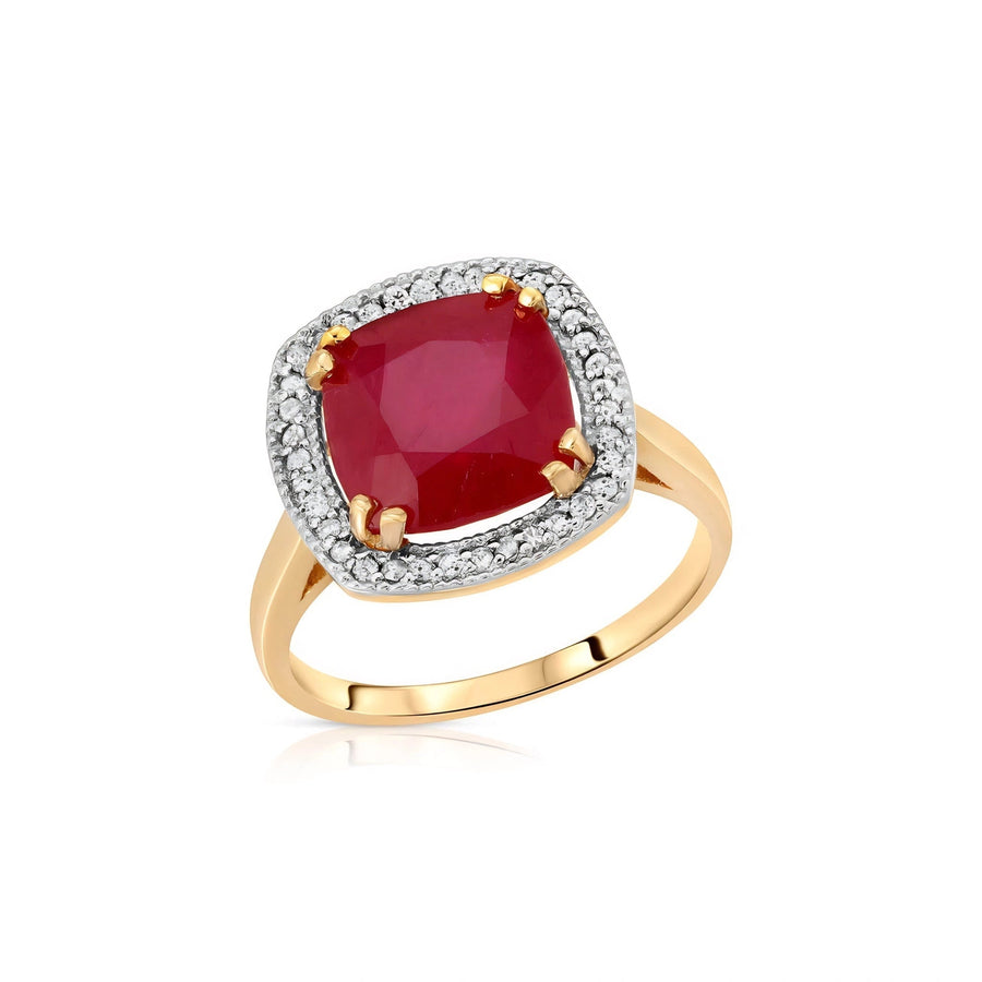 Yellow Gold Ruby & Diamond — Regina
