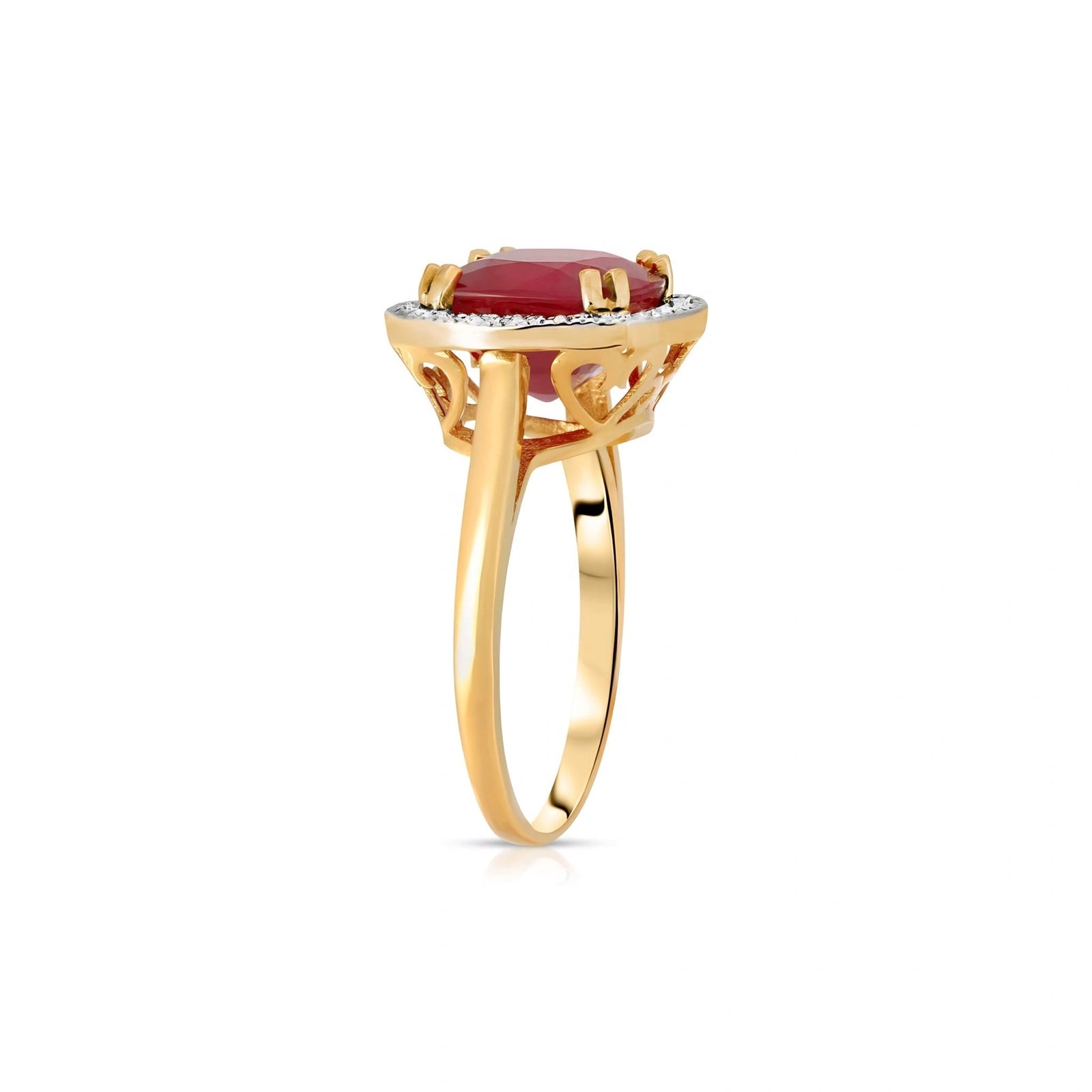 Yellow Gold Ruby & Diamond — Regina