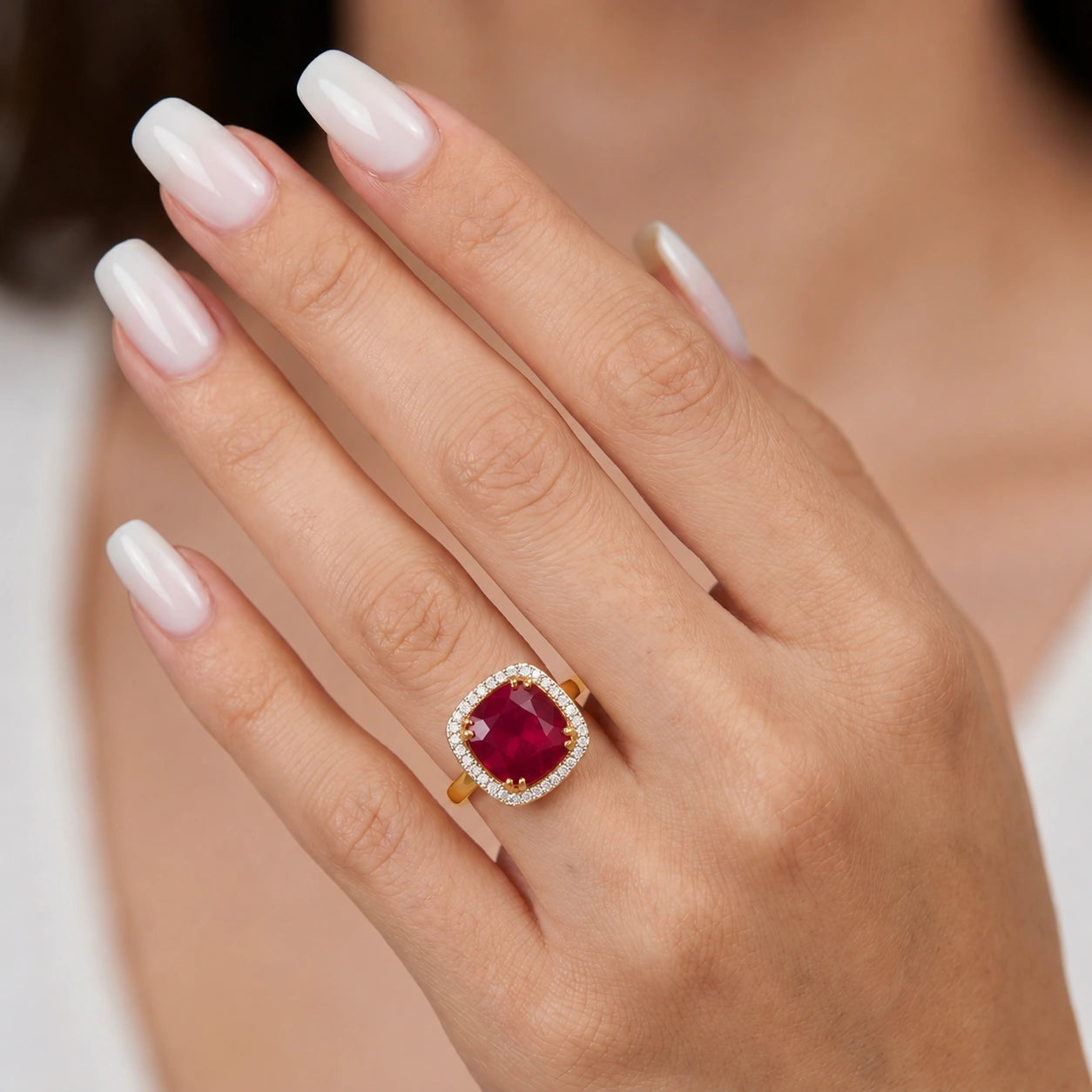 Yellow Gold Ruby & Diamond — Regina