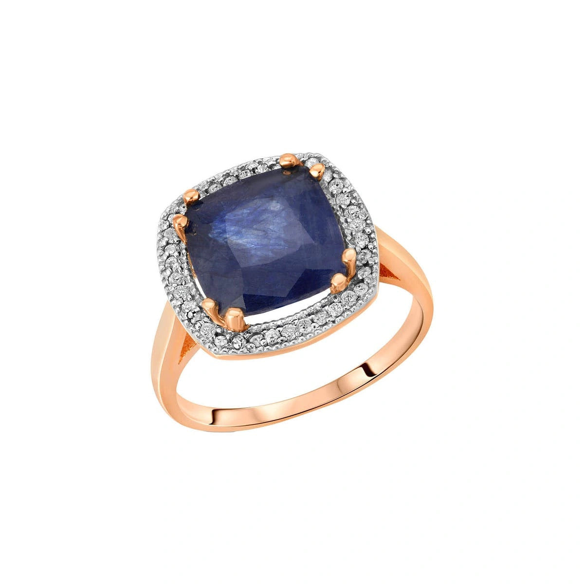 Rose Gold Sapphire & Diamond — Regina