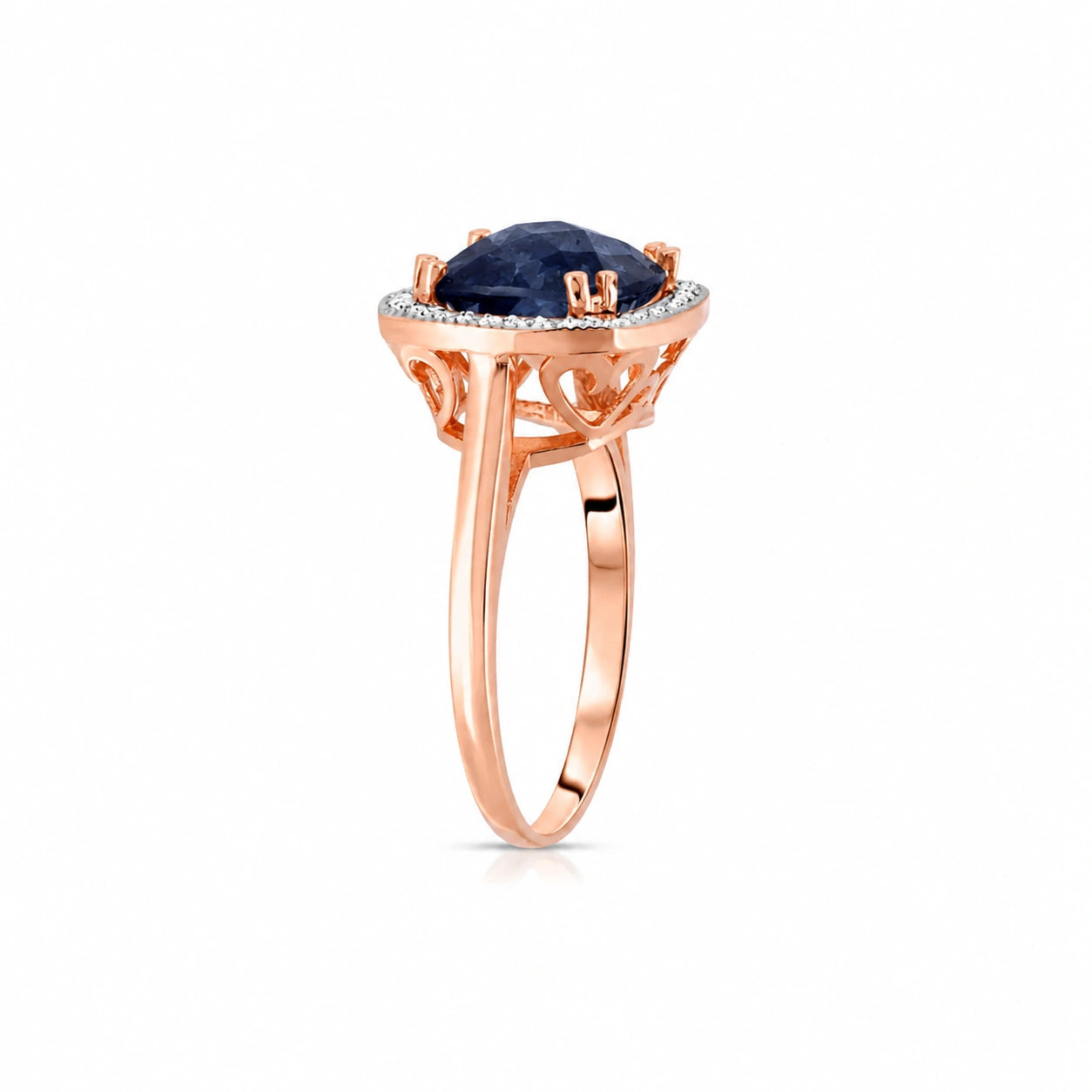 Rose Gold Sapphire & Diamond — Regina