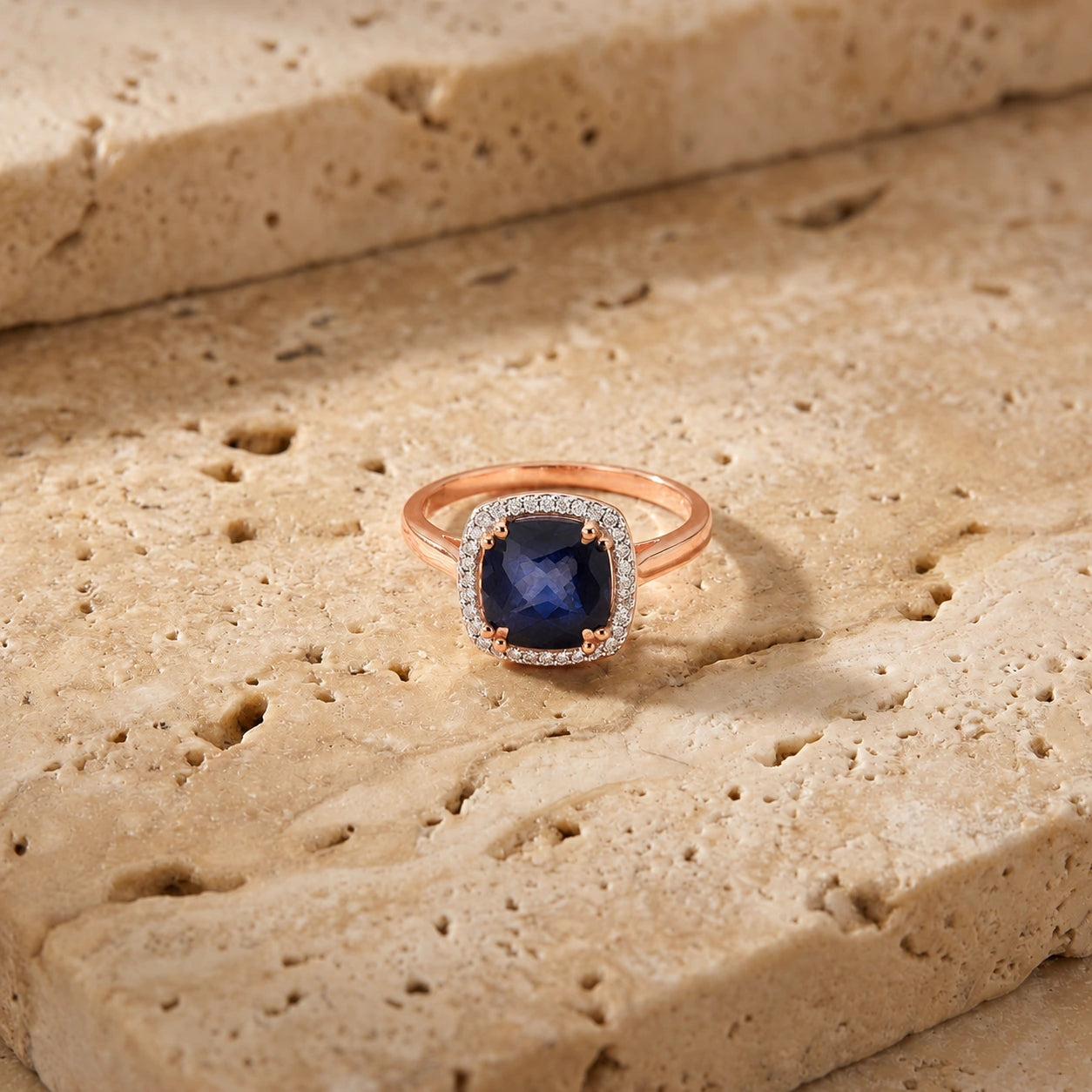 Rose Gold Sapphire & Diamond — Regina