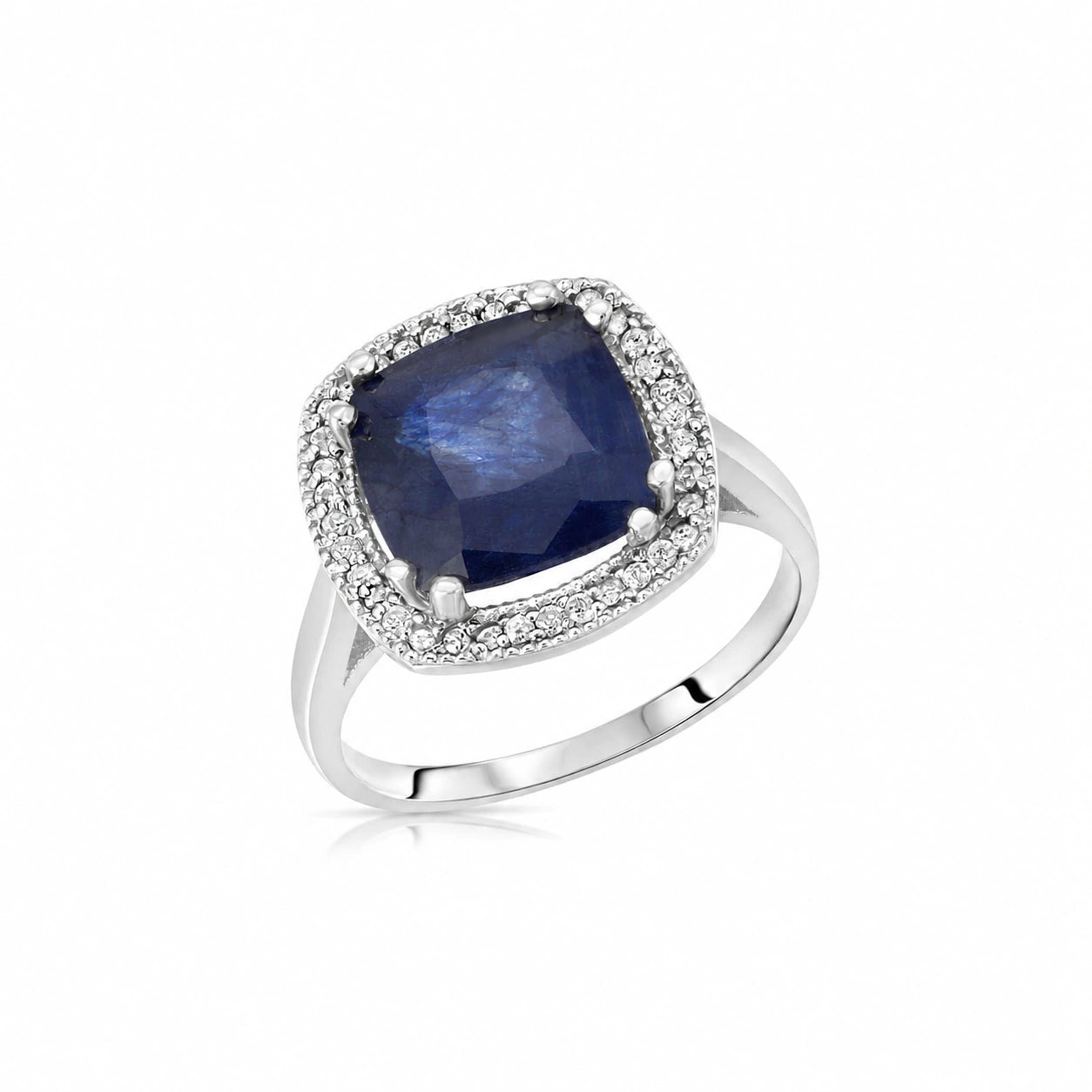 White Gold Sapphire & Diamond — Regina