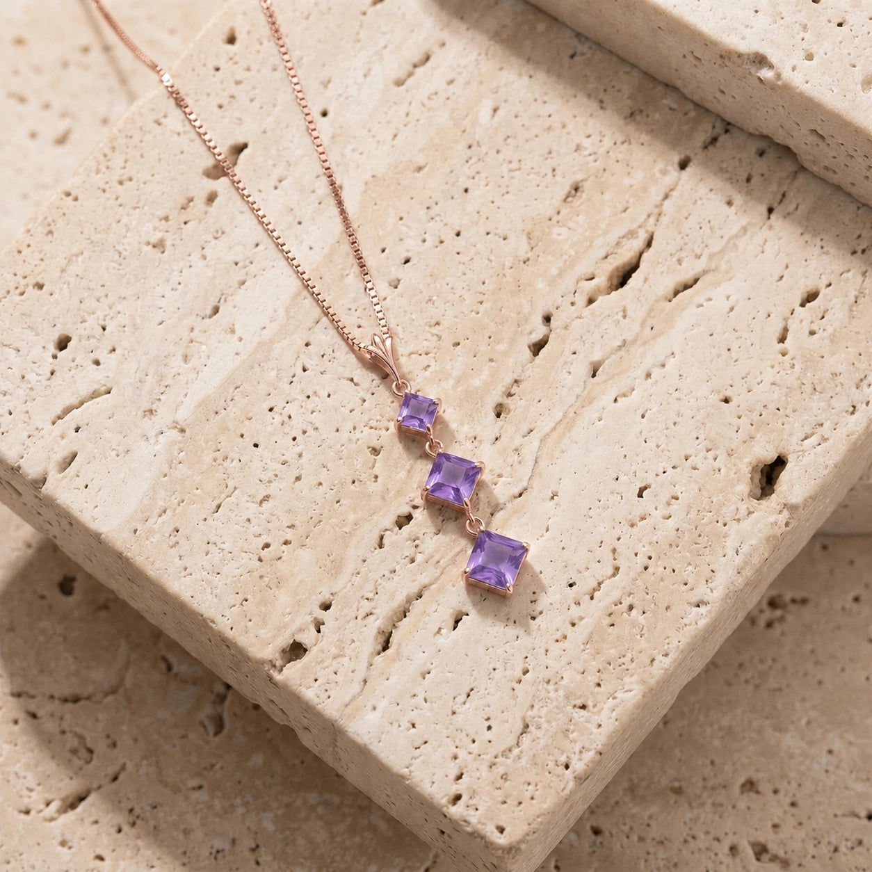 Rose Gold Amethyst — Riccarda