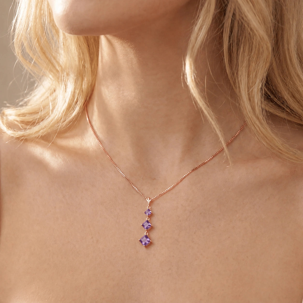 Rose Gold Amethyst — Riccarda
