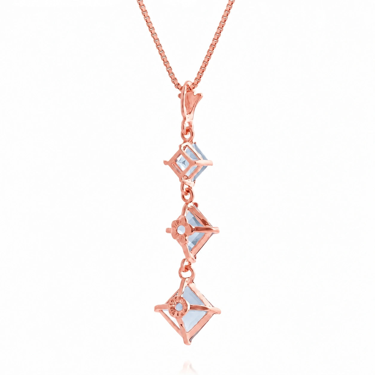 Rose Gold Aquamarine — Riccarda
