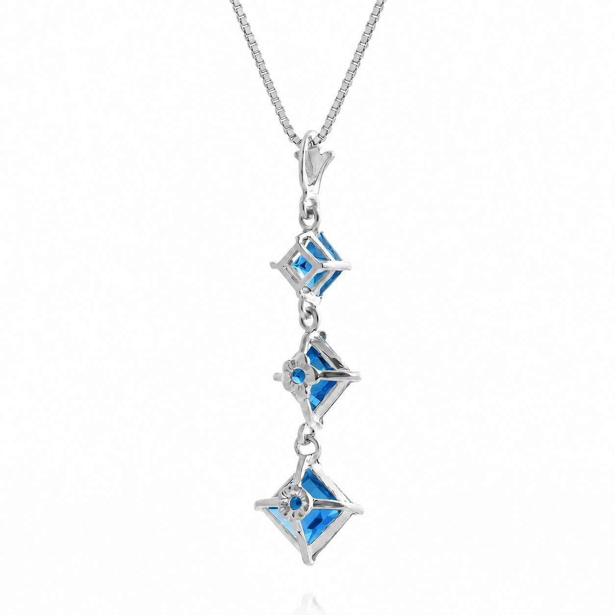 White Gold Blue Topaz — Riccarda