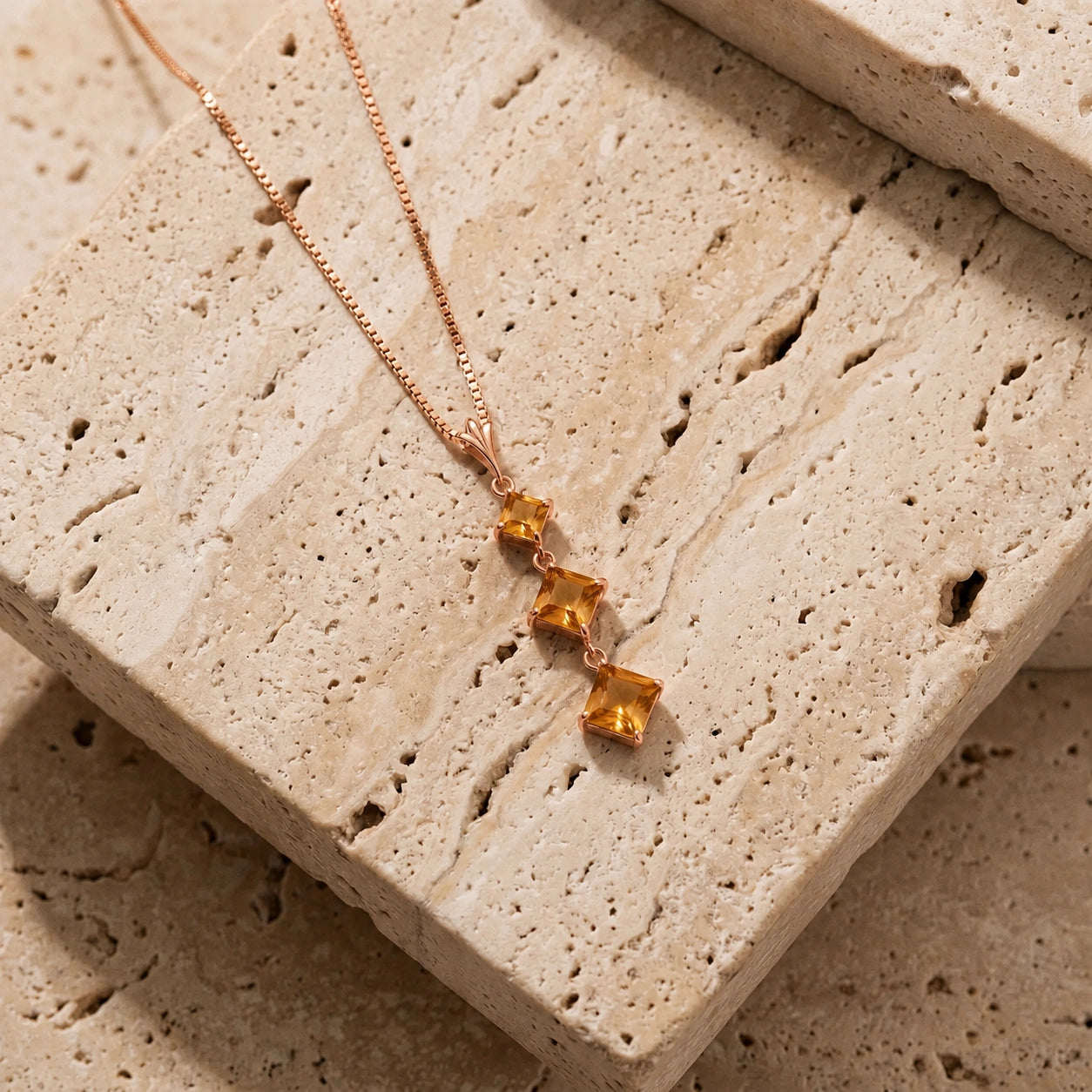 Rose Gold Citrine — Riccarda