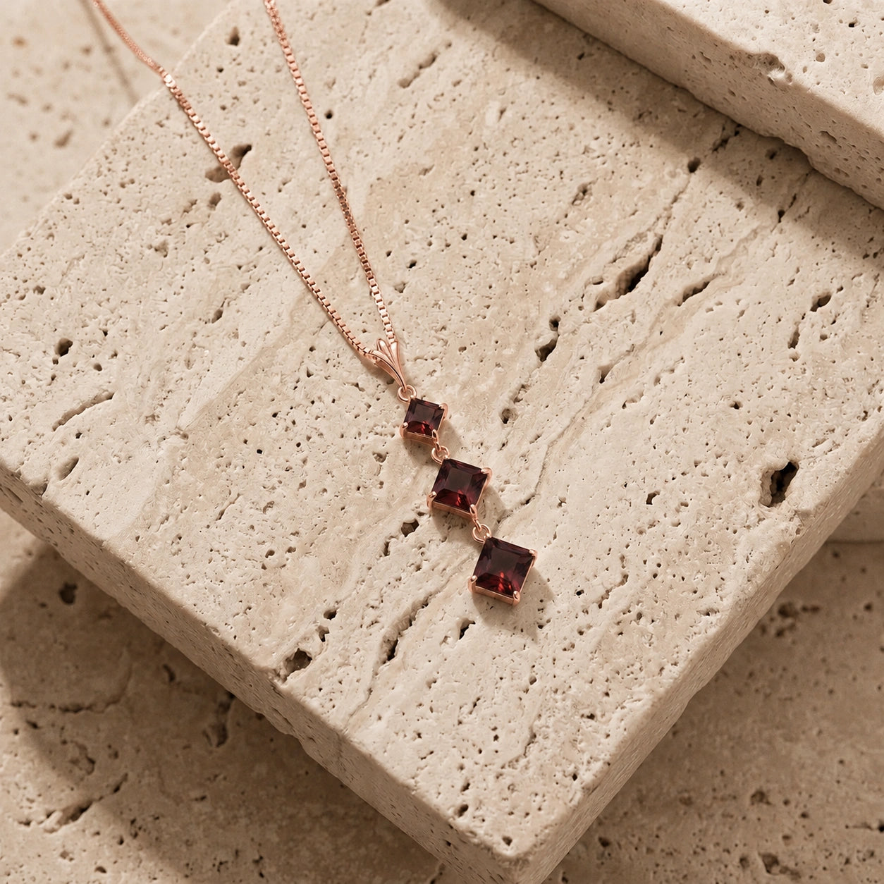Rose Gold Garnet — Riccarda