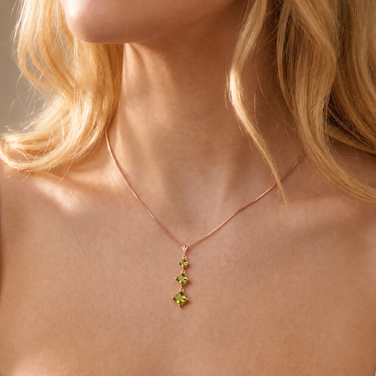 Rose Gold Peridot — Riccarda
