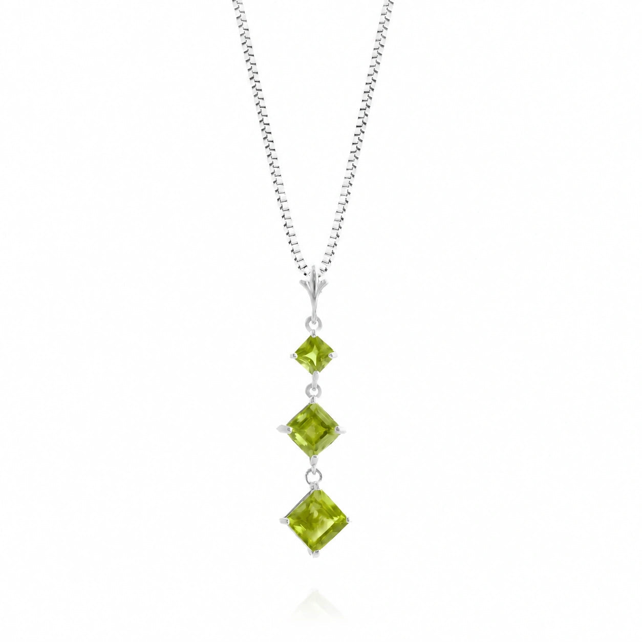 White Gold Peridot — Riccarda