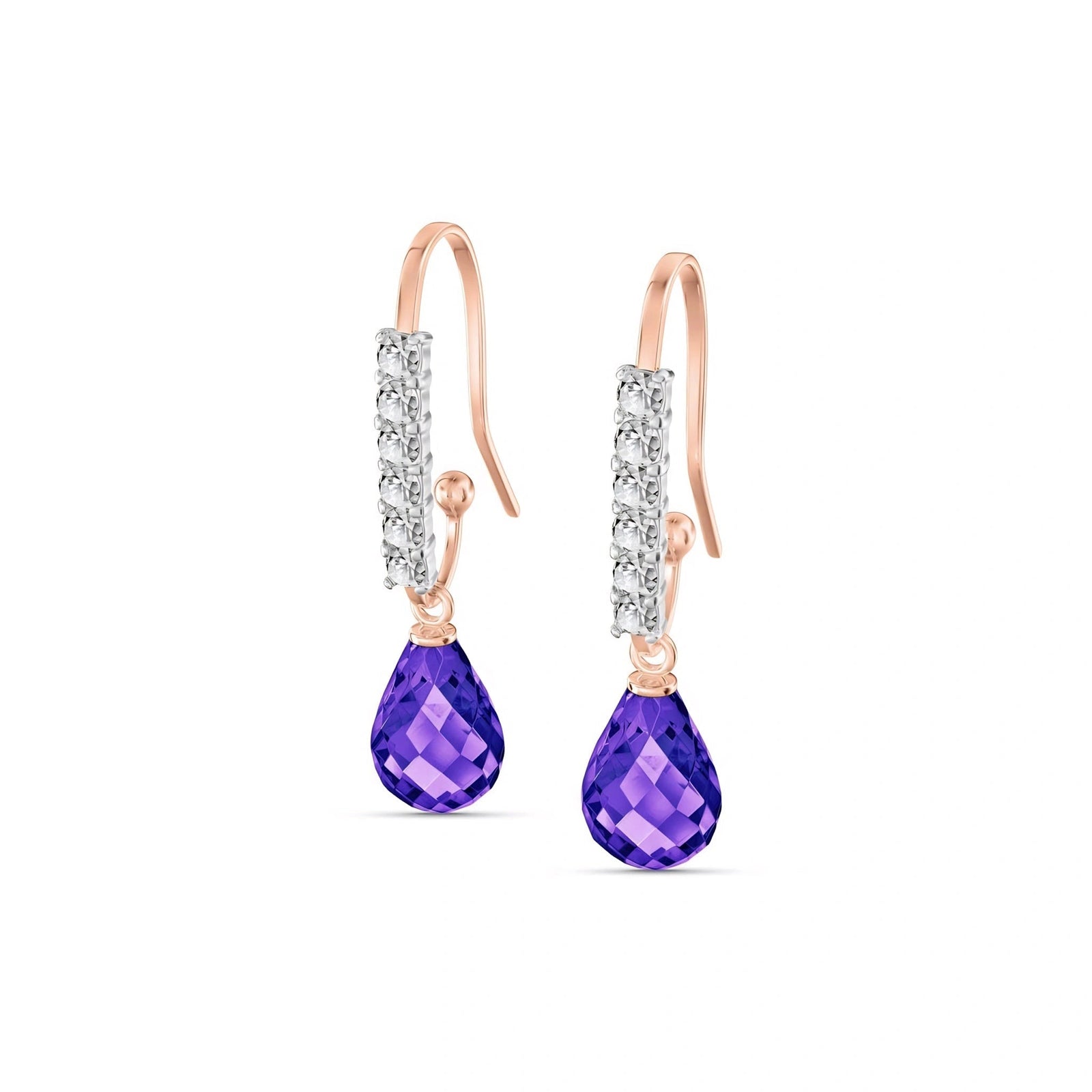 Rose Gold Diamond & Amethyst — Mariagiuliana