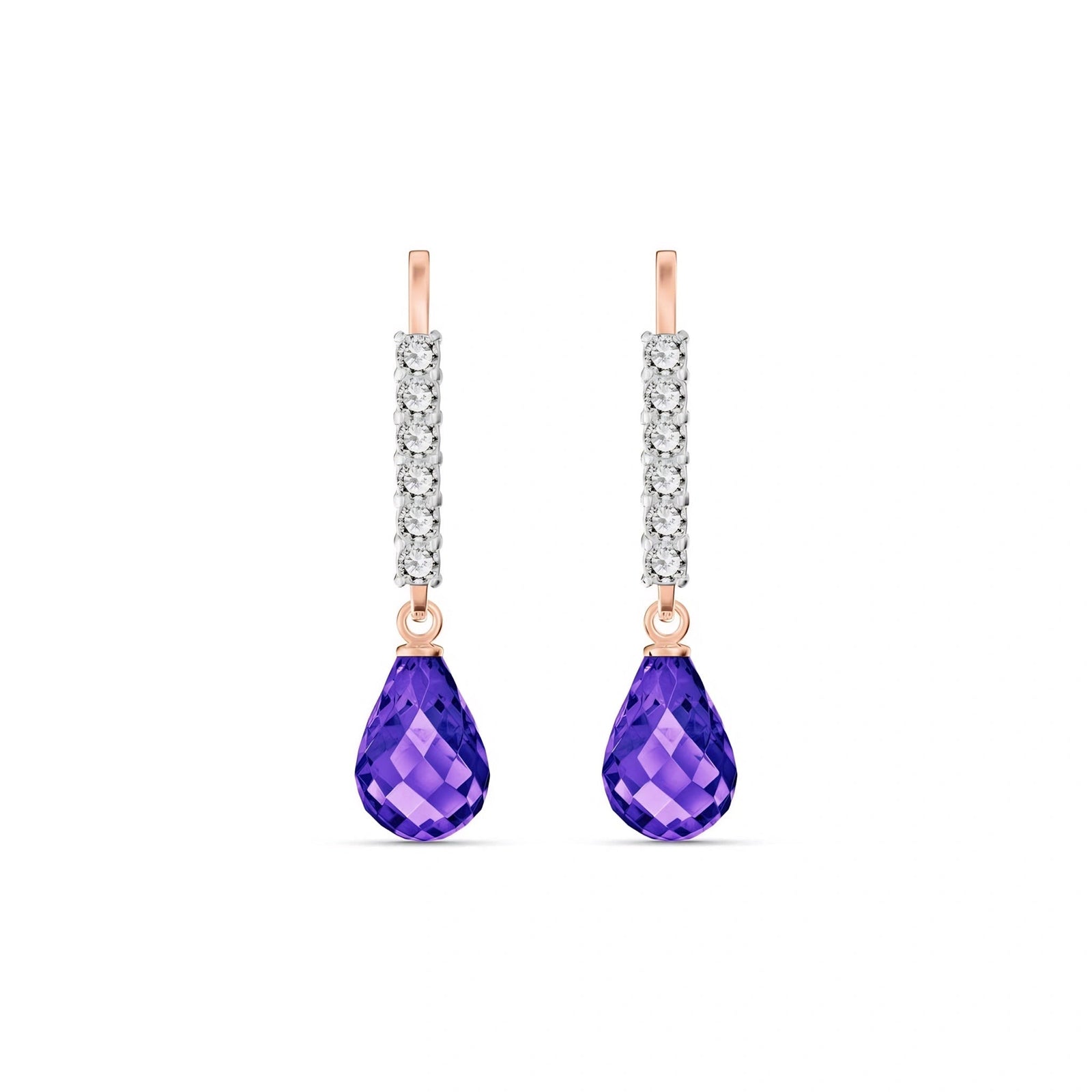 Rose Gold Diamond & Amethyst — Mariagiuliana