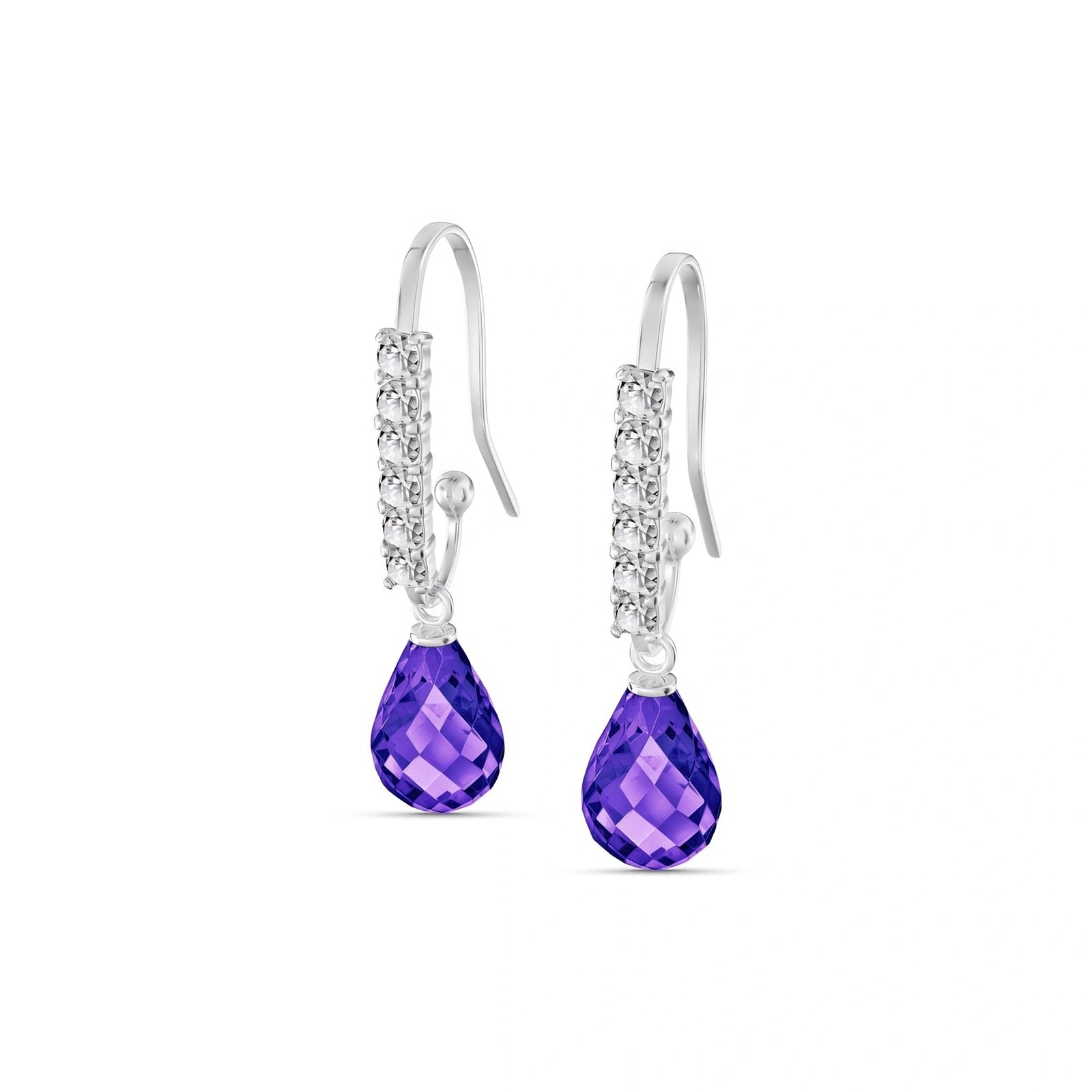 White Gold Diamond & Amethyst — Mariagiuliana
