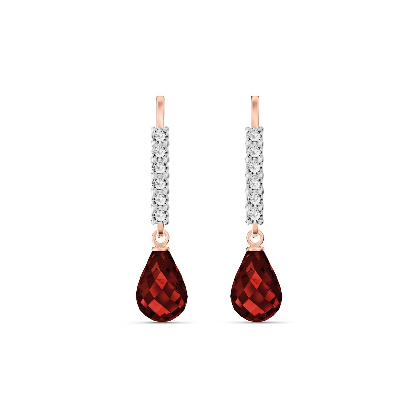 Rose Gold Diamond & Garnet — Mariagiuliana
