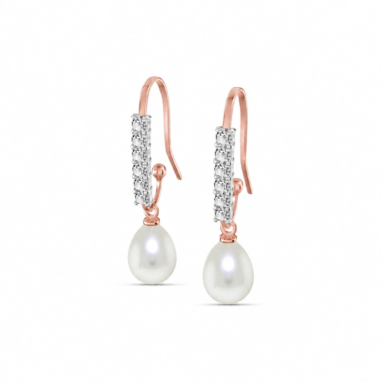 Rose Gold Diamond & Pearl — Mariagiuliana