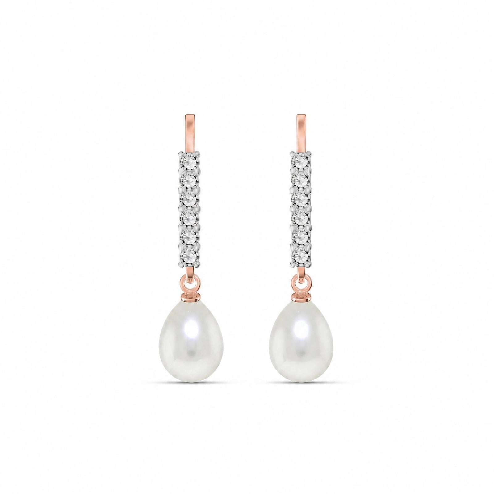 Rose Gold Diamond & Pearl — Mariagiuliana