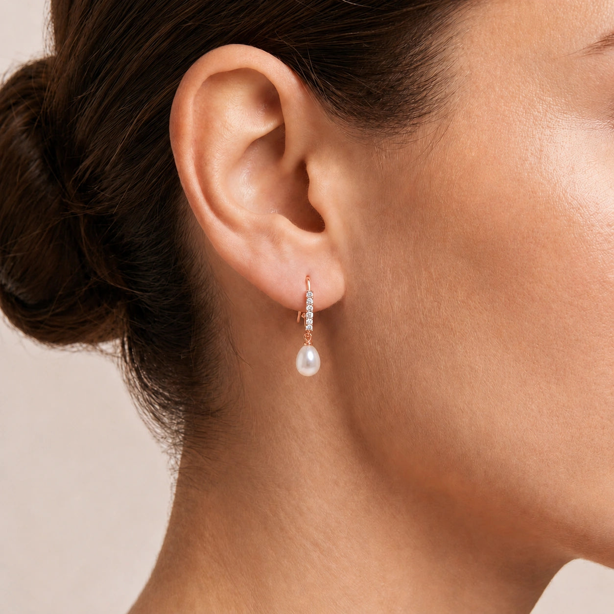 Rose Gold Diamond & Pearl — Mariagiuliana