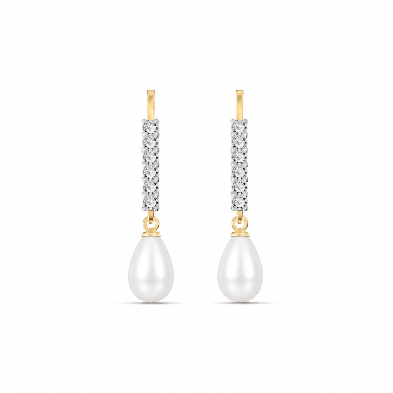 Yellow Gold Diamond & Pearl — Mariagiuliana