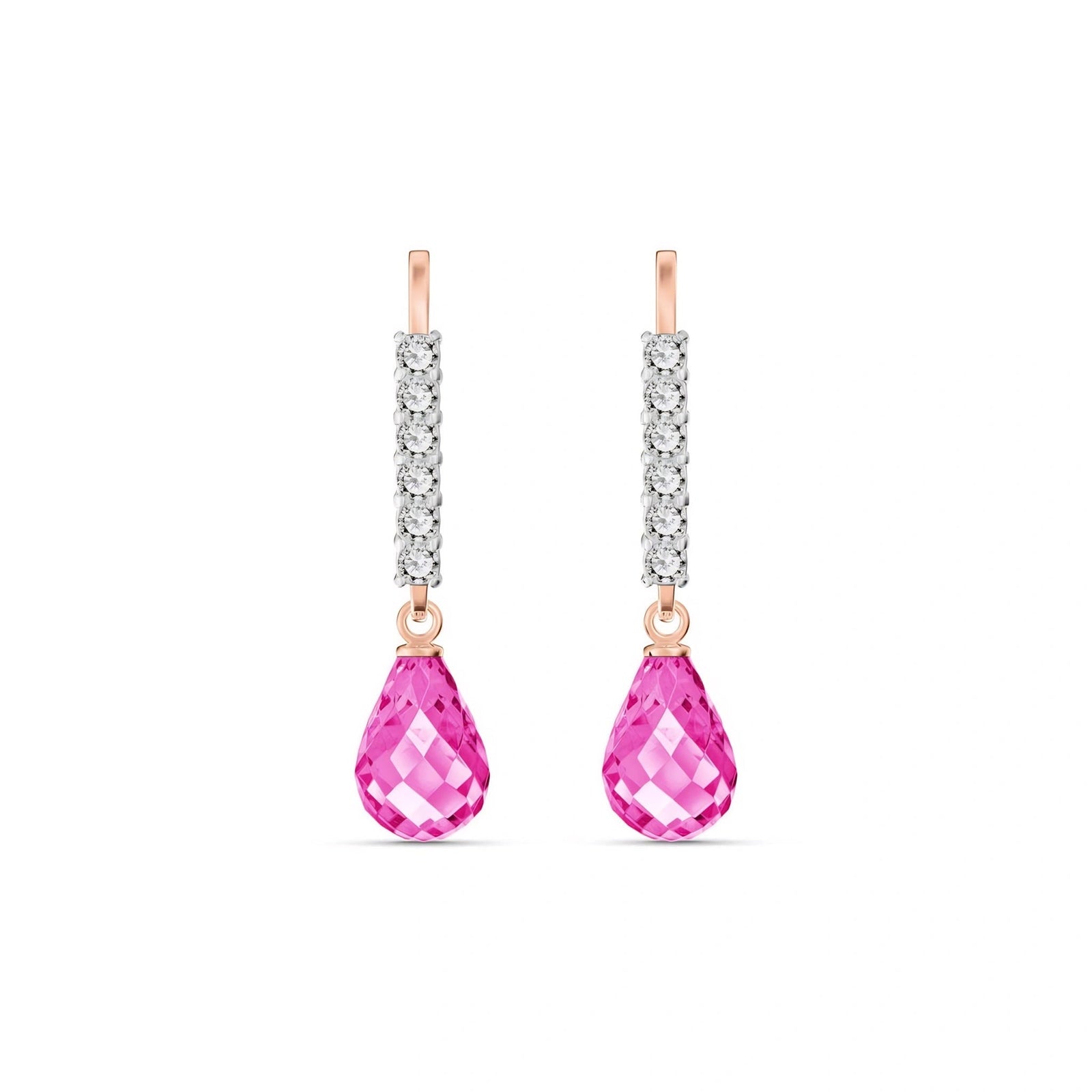 Rose Gold Diamond & Pink Topaz — Mariagiuliana